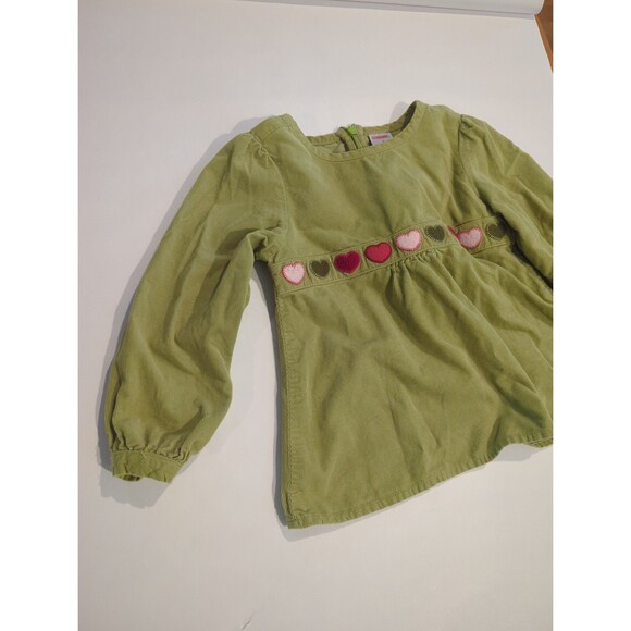 Green corduroy dress/tunic/top for girls size 4 Gymbotee - Picture 3 of 6